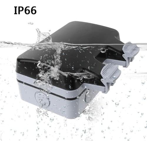 Outdoor Wall Switch Socket IP66 Weather&Dust Proof Power Outlet EU Standard