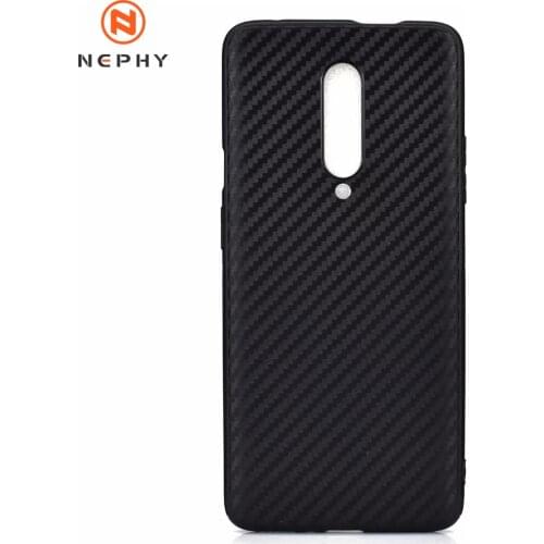 Non-slip carbon fiber Soft Case For Oneplus 5T 6 6T 7 Pro Mobile Phone Cover Ultra thin Back Bumper Shockproof Accessory Black
