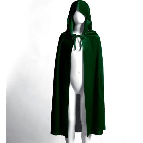 TiaoBug Autumn Gothic Kids Women Men Carnival Halloween Hooded Cloaks Capes Robe Solid Color Cosplay Costumes Party Coat Clothes