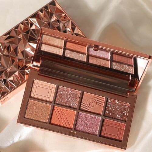 8 Colors Matte Shimmer Eyeshadow Palette Waterproof Long-lasting Glitter Metal Pearlent Eye Shadow Powder Eyes Cosmetic Makeup