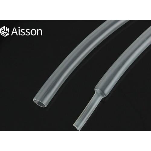 1Meter / Lot Transparent 3:1 Clear Heat Shrink Tube With Double Wall Glue Tube Diameter 1.6/2.4/3.2/4.8/6.4/7.9/9.5/12.7mm