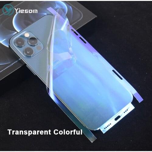 Transparent Carbon Fiber Back Cover Film For iPhone 12 11 Pro Max Mini XR XS X iPhone 7 8 6S 6 Plus 12 Pro Phone Sticker