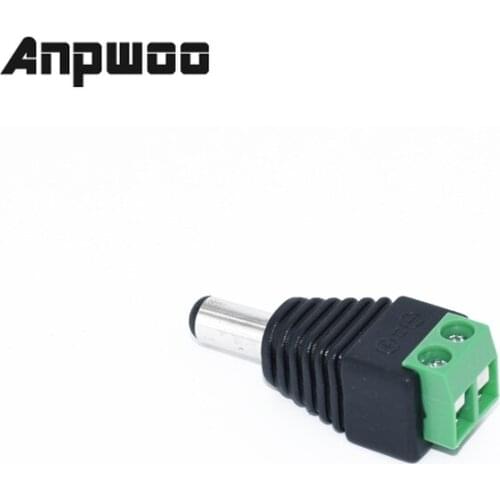 ANPWOO 10PCS/20PCS Power Jack & Plug Screw-on Wire DC Connector for cctv camera