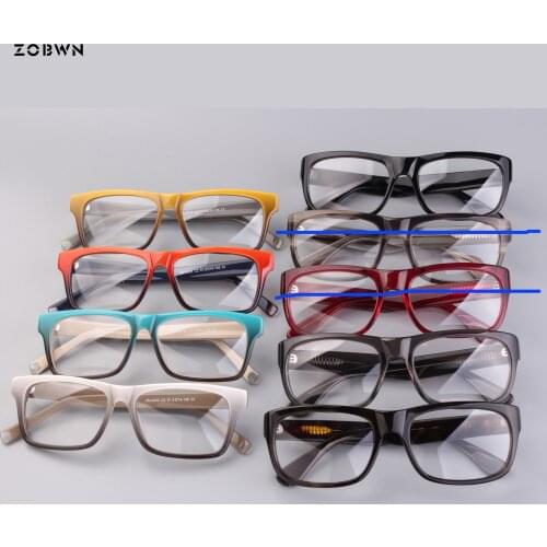 Mix wholesale Goggles Optical Spectacles Transparent Glasses retro acetate unisex Frames Plain Lens Women man Oculos masculinos