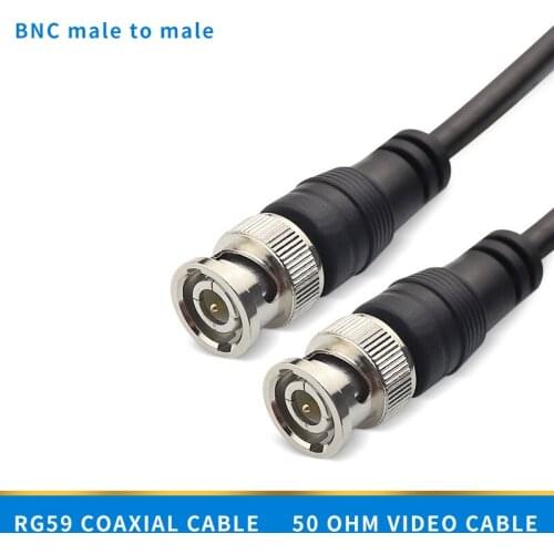 BNC Male to Male Jumper Cable 50 Ohm Video Cable Bnc Wire RG58 Coaxial Cable Q9 Head Monitoring Signal Line