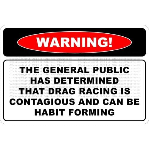 StickerPirate Warning The General Public Has Determined 8" x 12" Metal Novelty Sign Aluminum NS 691