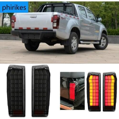 LED Rear Tail Light Tail Lamp Assembly With Wire Harness Bulbs Replacement For Isuzu DMax D-Max Ute 2012-2019