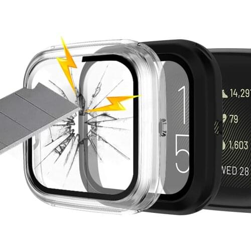 Watch Case cover for Fitbit Versa 3 and versa 2 PC hard All-Around Screen Protector bumper For Fitbit watch versa 3 Cover Case
