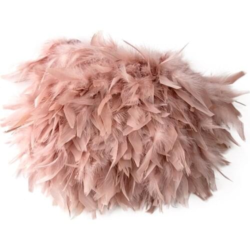 2Yard White Pink Turkey Feathers Trim For Needlework Plume Fringe Ribbon Wedding Dress Decoration Plumes Feather DIY Crafts