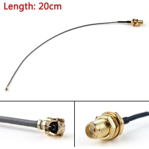 Areyourshop 20cm Cable SMA Female Bulkhead Jack Plug To IPX U.FL PCI Card 1.13mm Wire
