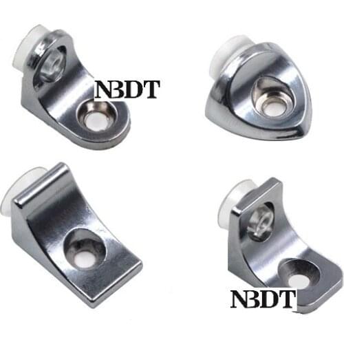 20Pcs/Lot Zinc Alloy Shiny Chrome Screw Mount Furniture Wine Cabinet Cupboard Shelf Holder Support Clear Silicone Rubber Suction