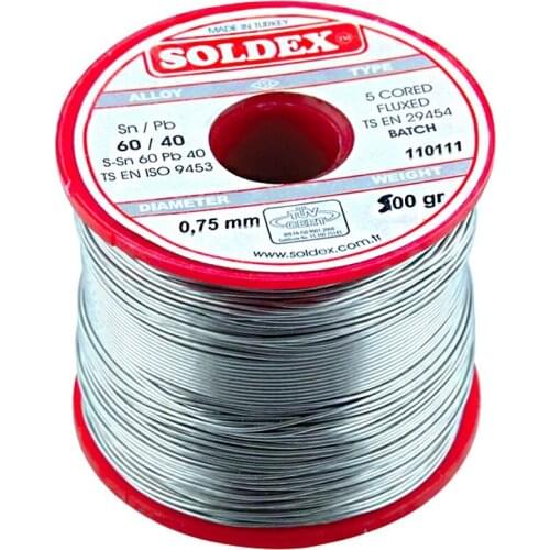 500 G SOLDER 0,75 MM THIN SOLDEX SN60 PB40