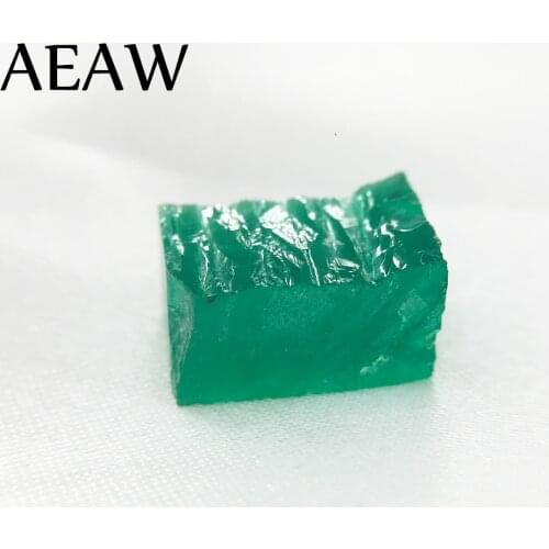 AEAW RaW Lab Created Colombia Emerald "CCE" Loose Gemstone for Jewelry about 20ctw