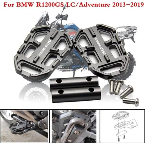 For BMW R1200GS R1200 GS R 1200 GS 2013-2017 CNC Aluminum Motorcycle Billet Wide Foot Pegs Pedals Rest Footpegs