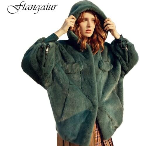Ftangaiur Long Fur Coats