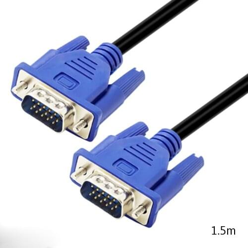 VGA Cable Computer Monitor TV Projector HD Cable VGA Video Extension Line 100% Brand New And High Quality Practical