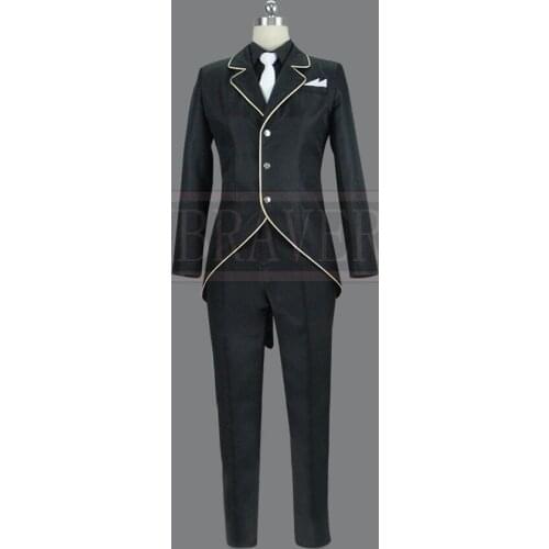 Overlord Sebas Tian Cosplay Costume Custom Made Any Size