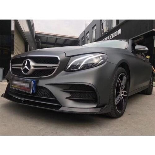 Suit For Mercedes W213 Benz New E-class E200l E300l Modified Carbon Fiber Fog Lamp Wind Blade Lip Front Shovel