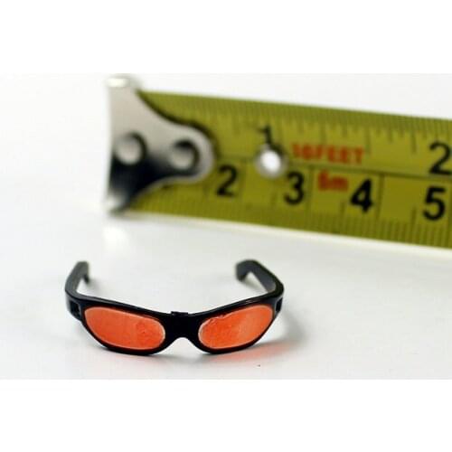 Mnotht 1/6 Scale Red/White Sunglasses for 12in Action Figure DIY Accessories Toy
