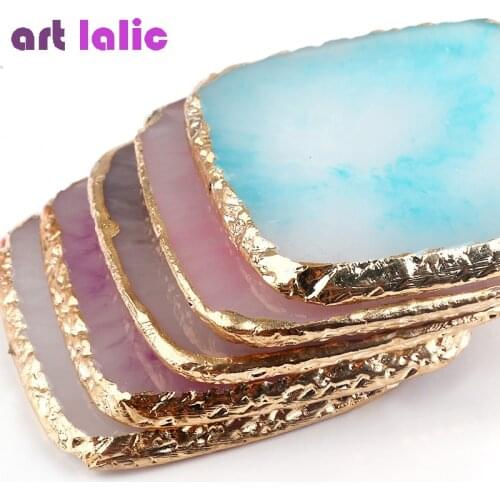 Resin Stone Nail Color Mixing Palette Practicing Paint Drawing Color Dish Manicure Pedicure Display Board DIY Nail Art