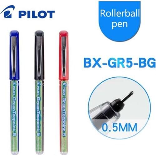 PILOT rollerball pen BX-GR5-BG 3pcs Weibao 0.5MM water pen writing smooth large ink amount learning supplies rollerball pen