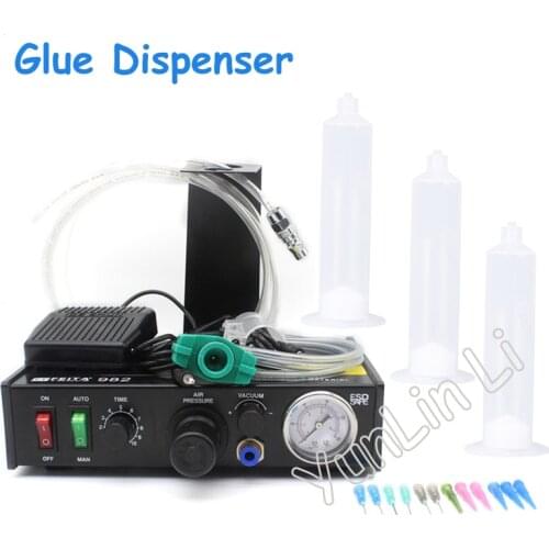 Semi-Automatic Glue Dispenser 110v/220v Solder Paste Liquid Controller Glue Dispenser Machine FT-982