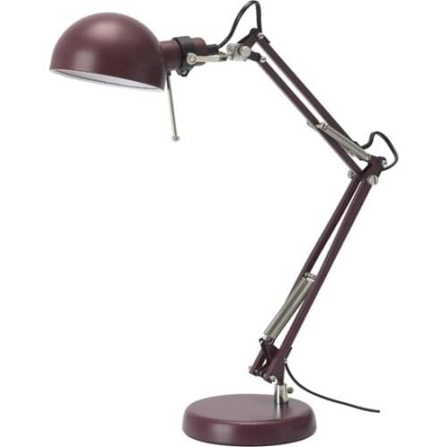 Modern New Red Mullet Forsa Study Table lamp Dark Red Desk lamp