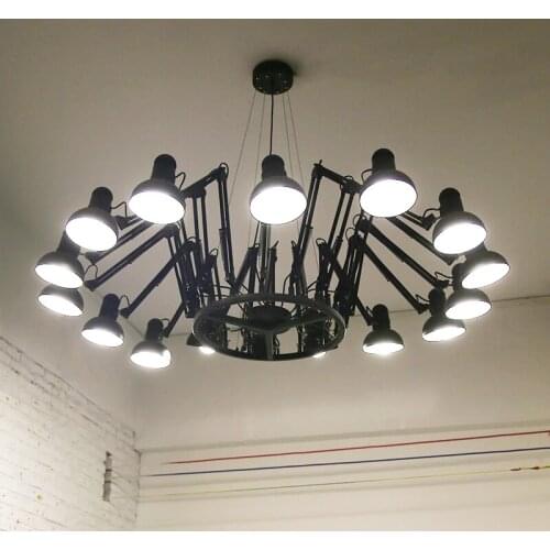 Modern home decoration 6/9/12/16 head living room spider flexible pendant light study light with remote control free shipping