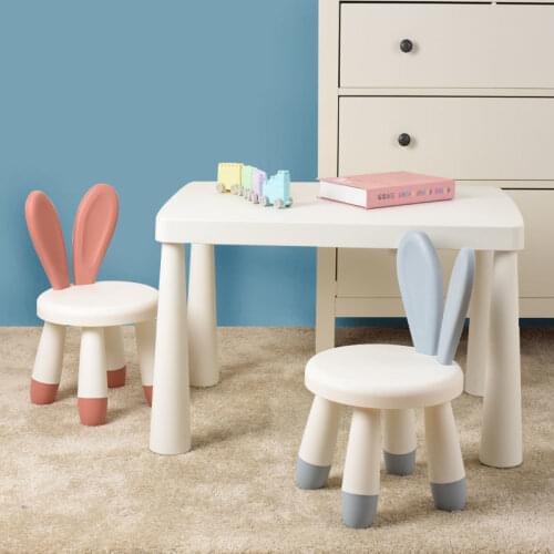 Small Stool Household Fashion Backrest Economic Toddler Chair Plastic Creative Stool Childrens Stool Cartoon Chair for Kids