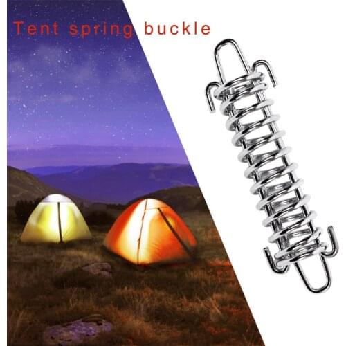 Hook Heavy Tent Rope Tensioner Outdoor Tent Camping Steel Rope Buckle Spring Buckle For Tarps Tents Awnings Canopies