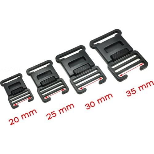 20mm 25mm 30mm 35mm Webbing Ultrathin Center Release Buckle for Luggage Backpack Straps Outdoor sports bag Buckle
