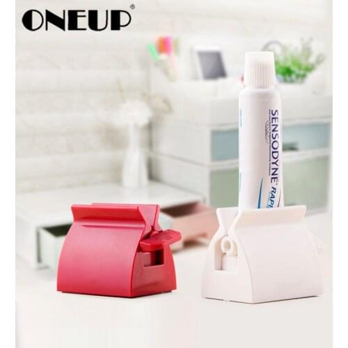 ONEUP Rolling Toothpaste Squeezer Tube Toothpaste Squeezer Dispenser Easy Creative Tooth Paste Holder Bathroom Accessories Sets