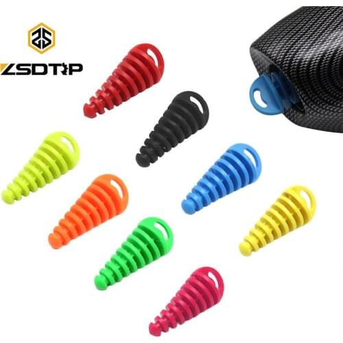 ZSDTRP Motorcycle Exhaust Pipe 15-38MM Motocross Tailpipe PVC Air-bleeder Plug Exhaust Silencer Muffler Wash Plug Pipe Protector