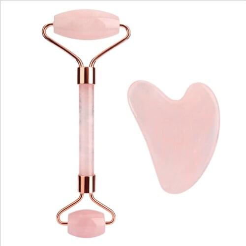 Woman Gifts Jade Roller Face Slimming Massager Face Lifting Natural Jade Stone Facial Massage Roller Skin Care Beauty Set Box
