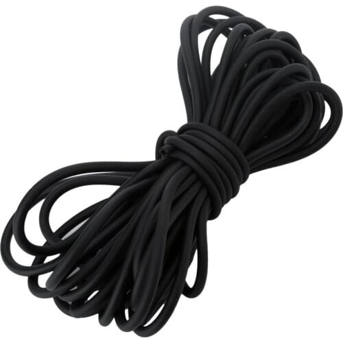 10M Strong Natural Latex Tube Slingshot Catapult Rubber Band Hunting Sling Shot Elastic Bungee Tubes 3mmx6mm Black