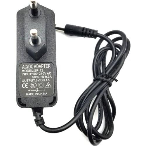 10pcs EU US Plug Wall Home Charger 6V 1A 5.5x2.1mm 5.5*2.5mm / 5.5*2.1mm Power Supply Adapter for Sphygmometer