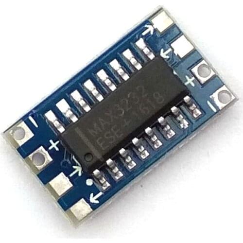 10pcs Serial Port For MCU Mini RS232 to TTL Converter Adaptor Board Module MAX3232 3-5V Electronic Parts Development