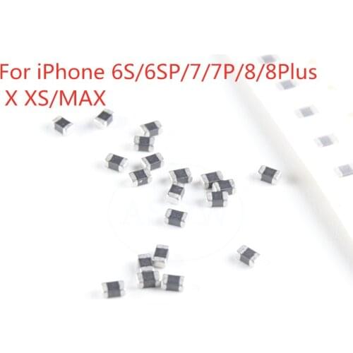200pcs For iPhone X/XS/MAX/6s/6SP/7/7P/8/8 Plus Mainboard Maintenance around CPU Boost Coil Universal Small Inductance Boost Cap