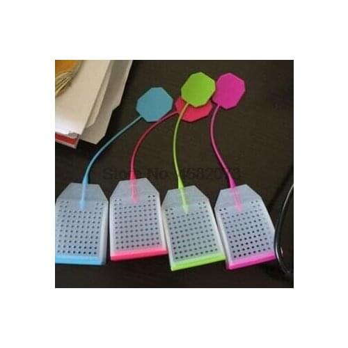 200pcs Silicone Tea Strainer Bag Shape non-slip mat