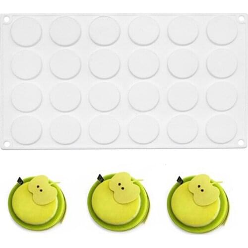 24 Holes Round Silicone Chocolates Molds Cake Decorating Tools Mold For Baking Mould Dessert Mousse Pastry Pan Bakewar