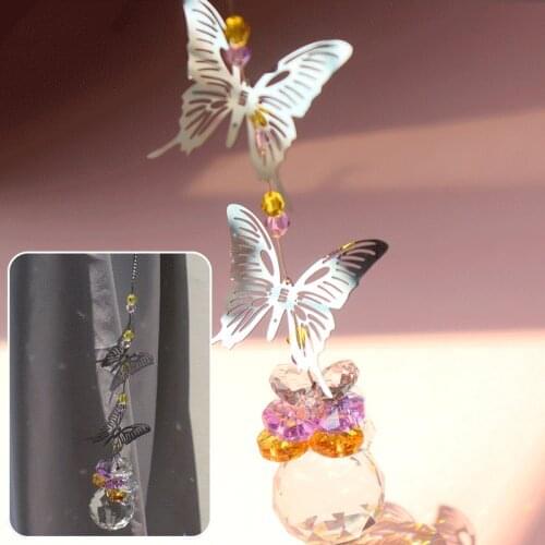 Crystal Windchimes Life Tree Moon Star Pendant Handmade Sun Catchers Dream catcher Garden Window Wedding Home Decor Wind Chime