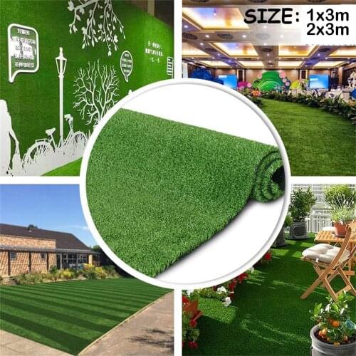 Artificial Lawns Grass Rug Outdoor Simulation Soft Turf Carpets Artificial Fake Grass Carpet Balcony School Green Lawn Grass Mat