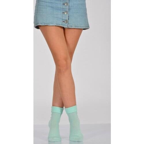 Idilfashion Curling Female Socket Stocking-Moss-B-ART015 (3'LÜ PACKAGE)