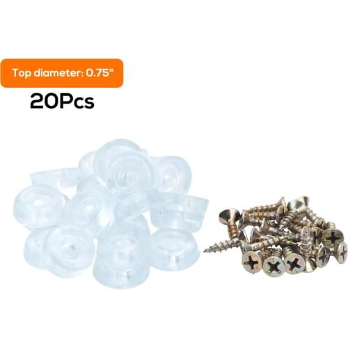 20Pcs Electronics Appliances Feet Pads Non Slip Cutting Board Rubber Feet Grips Bumpers Floor Protectors Furniture Hardware Mats
