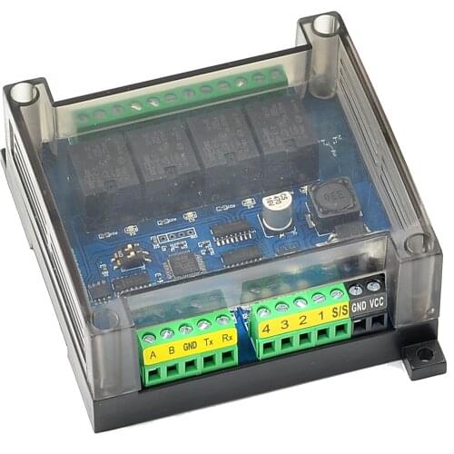 Modbus RTU Module 485 Serial Switch RS232 Serial Relay Intelligent Home IO Acquisition BSM