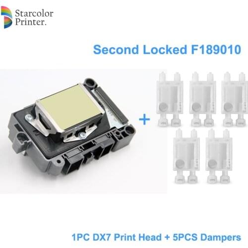 New F189010 Second Locked Printhead DX7 Solvent Based UV Print Head For Epson Stylus Pro B300 B310 B500 B510 B308 B508 B318 B518