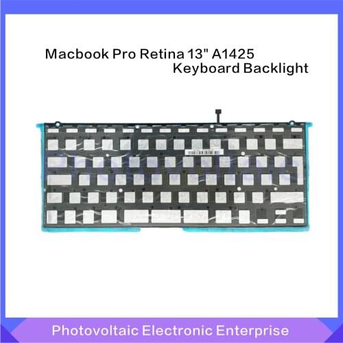 New EU Uk Keyboard Backlit Backlight For Macbook Pro A1425 13" Retina 2012 2013year Compatible Danish Swedish French Russian