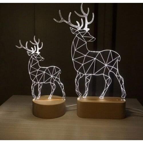 Modern New By-Lamp 3 Dimensional Deer Small lamp Desk Lamp