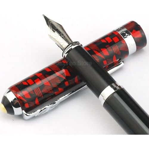Duke 962 Business Series Fountain Pen Medium Nib , Red Color Writing Gift Pen For Office & School Pens