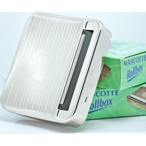 16 pcs Portable Cigarette Tobacco Roller Manual Tobacco Rolling Machine Box Case Durable Metal Cigarette Maker